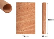 Drveni cilindrični fitilj 15x120 mm sa metalnom osnovom za sveću - 25 kom Drveni cilindrični fitilj 15x120 mm sa metalnom osnovom za sveću - 25 kom