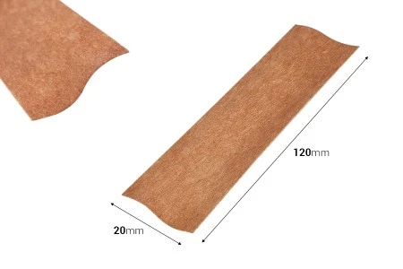 Drveni fitilj 20x120 mm sa metalnom osnovom za sveće - 25 kom-2