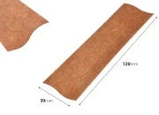 Drveni fitilj 30x120 mm sa metalnom osnovom za sveće - 25 kom