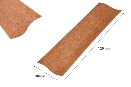 Drveni fitilj 30x120 mm sa metalnom osnovom za sveće - 25 kom-2