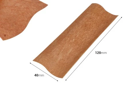 Drveni fitilj 40x120 mm sa metalnom osnovom za sveće - 25 kom-2