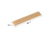 Drveni fitilj 16x85 mm sa metalnom osnovom za sveće - 25 kom Drveni fitilj 16x85 mm sa metalnom osnovom za sveće - 25 kom