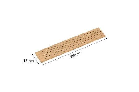 Drveni fitilj 16x85 mm sa metalnom osnovom za sveće - 25 kom-2