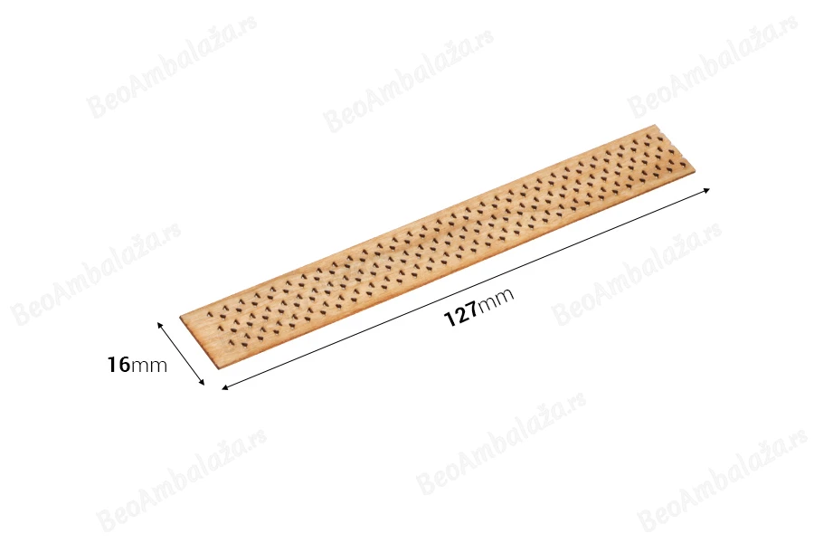 Drveni fitilj  16x127 mm sa metalnom osnovom za sveće - 5 kom-dimenzije_slike