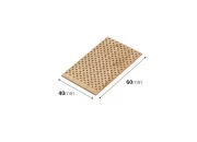 Drveni fitilj 40x60 mm sa metalnom osnovom za sveće - 5 kom Drveni fitilj 40x60 mm sa metalnom osnovom za sveće - 5 kom