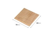 Drveni fitilj 70x60 mm sa metalnom osnovom za sveće - 5 kom Drveni fitilj 70x60 mm sa metalnom osnovom za sveće - 5 kom