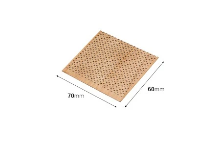 Drveni fitilj 70x60 mm sa metalnom osnovom za sveće - 5 kom-2