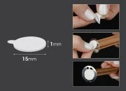 Dvostruko lepljive nalepnice za fitilje za sveće 15mm (penasti materijal) - 55 kom Dvostruko lepljive nalepnice za fitilje za sveće 15mm (penasti materijal) - 55 kom
