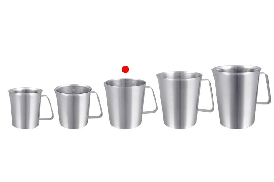 Posuda od nerđajućeg čelika (Inox) sa menzurom i drškom 1000mL-