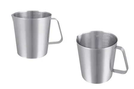 Posuda od nerđajućeg čelika (Inox) sa menzurom i drškom 1000mL-1