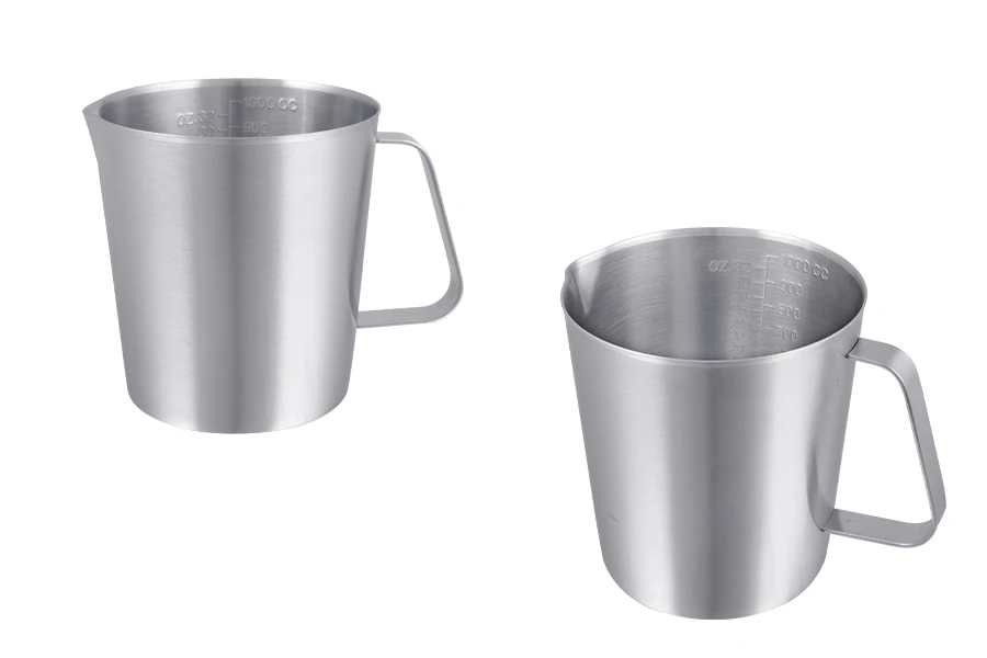 Posuda od nerđajućeg čelika (Inox) sa menzurom i drškom 1000mL-slika_proizvoda