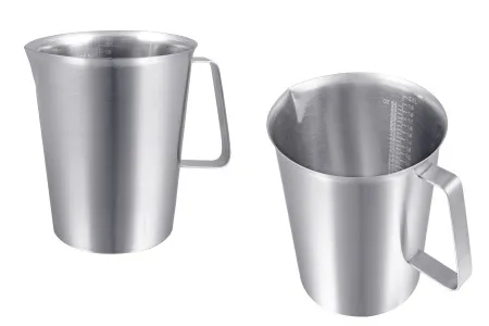 Posuda od nerđajućeg čelika (Inox) sa menzurom i drškom 2000mL-1