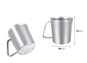 Posuda od nerđajućeg čelika (Inox) sa menzurom i drškom 500mL-dimenzije_slike