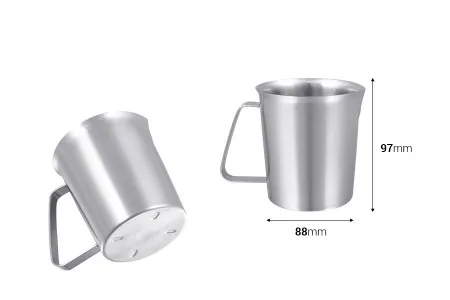 Posuda od nerđajućeg čelika (Inox) sa menzurom i drškom 500mL-2
