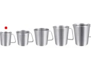 Posuda od nerđajućeg čelika (Inox) sa menzurom i drškom 500mL-