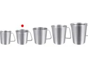 Posuda od nerđajućeg čelika (Inox) sa menzurom i drškom 700mL-