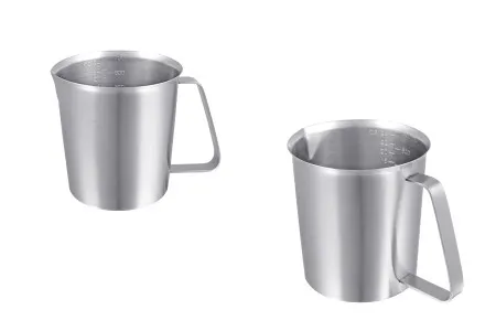 Posuda od nerđajućeg čelika (Inox) sa menzurom i drškom 700mL-1