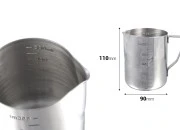 Posuda od nerđajućeg čelika (Inox) sa menzurom i drškom 550mL Posuda od nerđajućeg čelika (Inox) sa menzurom i drškom 550mL