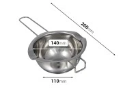Posuda od nerđajućeg čelika (Inox) za Bain-Marie 400mL