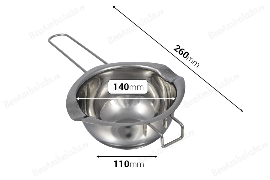 Posuda od nerđajućeg čelika (Inox) za Bain-Marie 400mL-dimenzije_slike