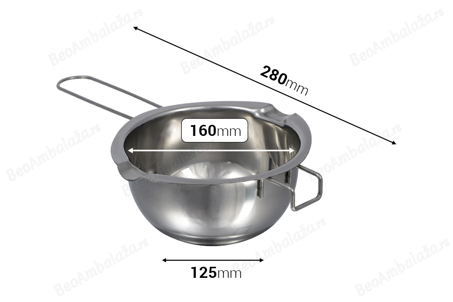 Posuda od nerđajućeg čelika (Inox) za Bain-Marie 600mL-dimenzije_slike