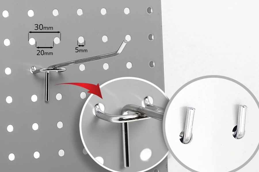 Metalna kukica 145mm za izlaganje proizvoda - 20 kom-grupa_slika