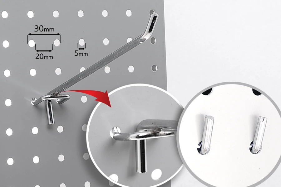 Metalna kukica 200mm za izlaganje proizvoda - 20 kom-grupa_slika