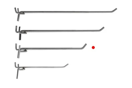Metalna kukica 200mm za izlaganje proizvoda - 20 kom-5