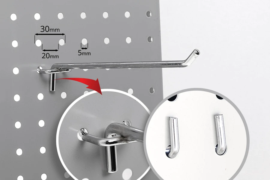 Metalna kukica 255mm za izlaganje proizvoda - 20 kom-grupa_slika