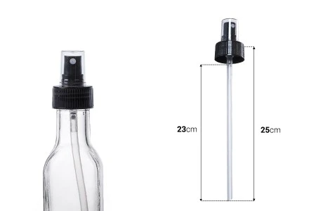 Plastični crni raspršivač PP31,5 za ulja sa providnim zatvaračem-2