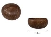 Posuda od prirodnog kokosa - spoljašnji prečnik 14cm-dimenzije_slike