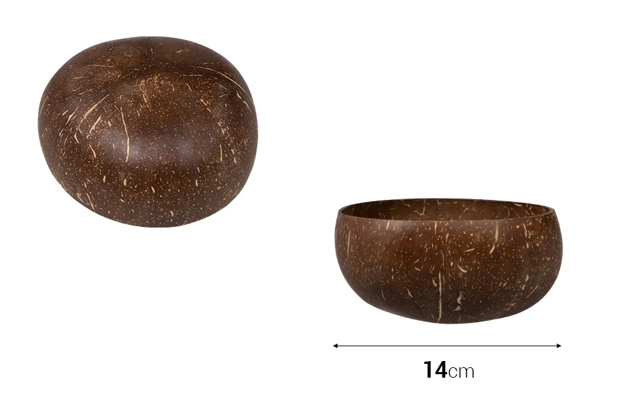 Posuda od prirodnog kokosa - spoljašnji prečnik 14cm-dimenzije_slike