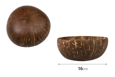 Posuda od prirodnog kokosa - spoljašnji prečnik 16cm-2