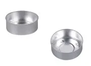 Aluminijumski okrugli držač za svećice 37x14 mm - 100 kom Aluminijumski okrugli držač za svećice 37x14 mm - 100 kom