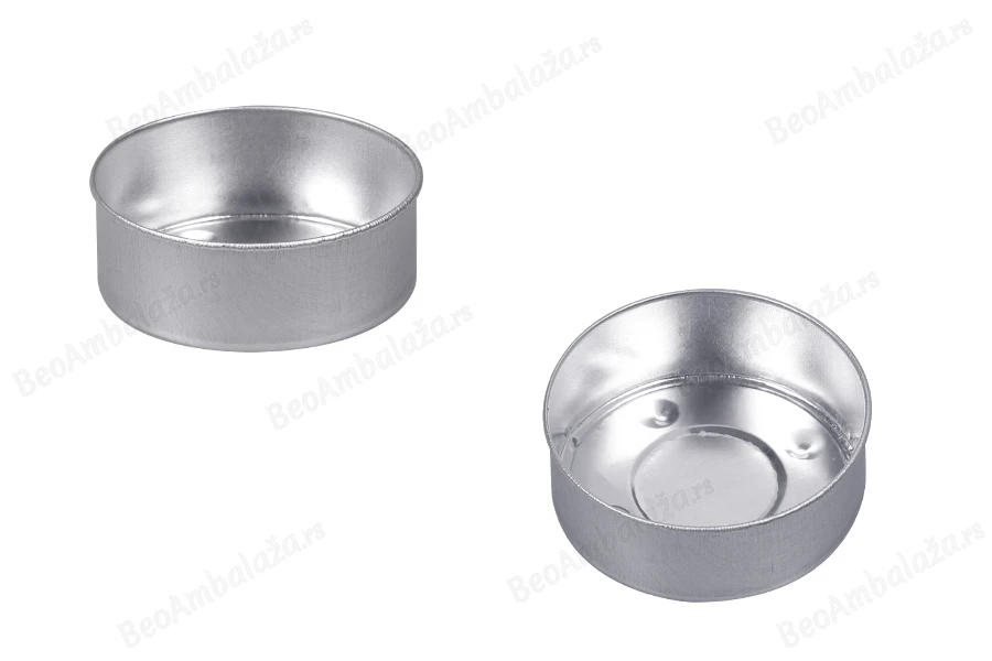 Aluminijumski okrugli držač za svećice 37x14 mm - 100 kom-slika_proizvoda