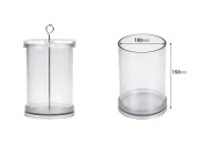 Plastični kalup za sveće P10x15 cm cilindričnog oblika-dimenzije_slike