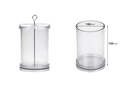 Plastični kalup za sveće P10x15 cm cilindričnog oblika-dimenzije_slike