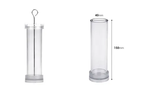 Plastični kalup za sveće P4x15 cm cilindričnog oblika-dimenzije_slike