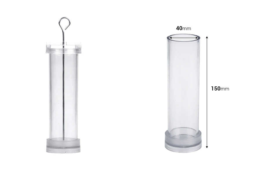 Plastični kalup za sveće P4x15 cm cilindričnog oblika Plastični kalup za sveće P4x15 cm cilindričnog oblika