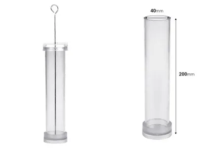 Plastični kalup za sveće P4x20 cm cilindričnog oblika-dimenzije_slike