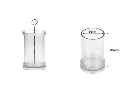 Plastični kalup za sveće P6x10 cm cilindričnog oblika-dimenzije_slike