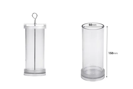 Plastični kalup za sveće P6x15 cm cilindričnog oblika-dimenzije_slike