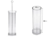 Plastični kalup za sveće P6x20 cm cilindričnog oblika-dimenzije_slike