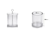 Plastični kalup za sveće P8x10 cm cilindričnog oblika-dimenzije_slike