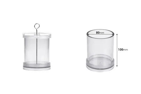 Plastični kalup za sveće P8x10 cm cilindričnog oblika-dimenzije_slike