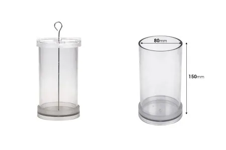 Plastični kalup za sveće P8x15 cm cilindričnog oblika-dimenzije_slike