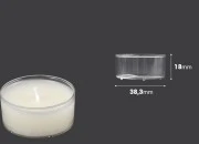 Plastični providni držač za svećice - 20 kom Plastični providni držač za svećice - 20 kom