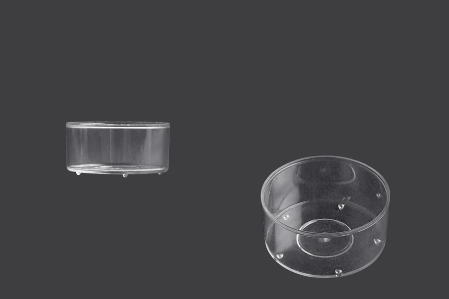 Plastični providni držač za svećice - 20 kom Plastični providni držač za svećice - 20 kom
