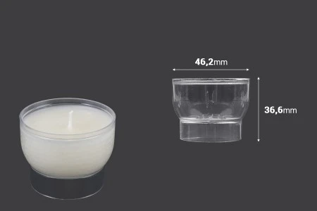 Plastični providni držač za svećice - 20 kom-2