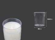 Plastični providni držač za svećice - 20 kom Plastični providni držač za svećice - 20 kom